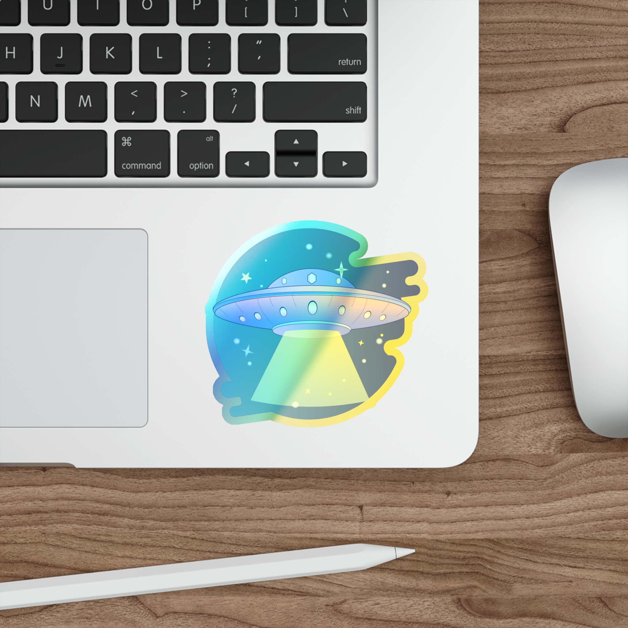 UFO Holographic Die-cut Stickers | UFO Sticker | Alien Holographic Sticker - Image 11