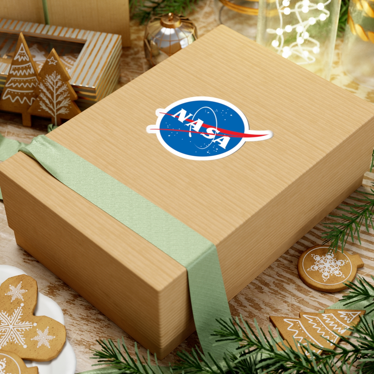 NASA Logo Kiss-Cut Sticker — Space Program Emblem Decal - Image 3