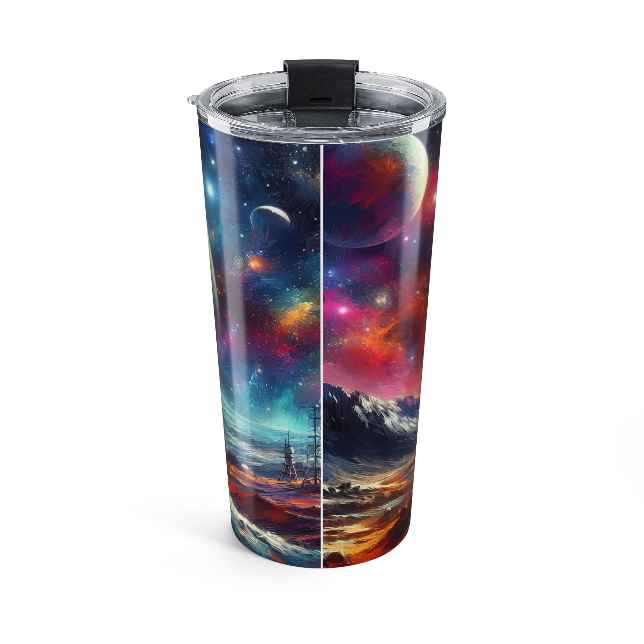 Astronaut Galaxy Tumbler — 20oz Space Travel Insulated Cup - Image 2