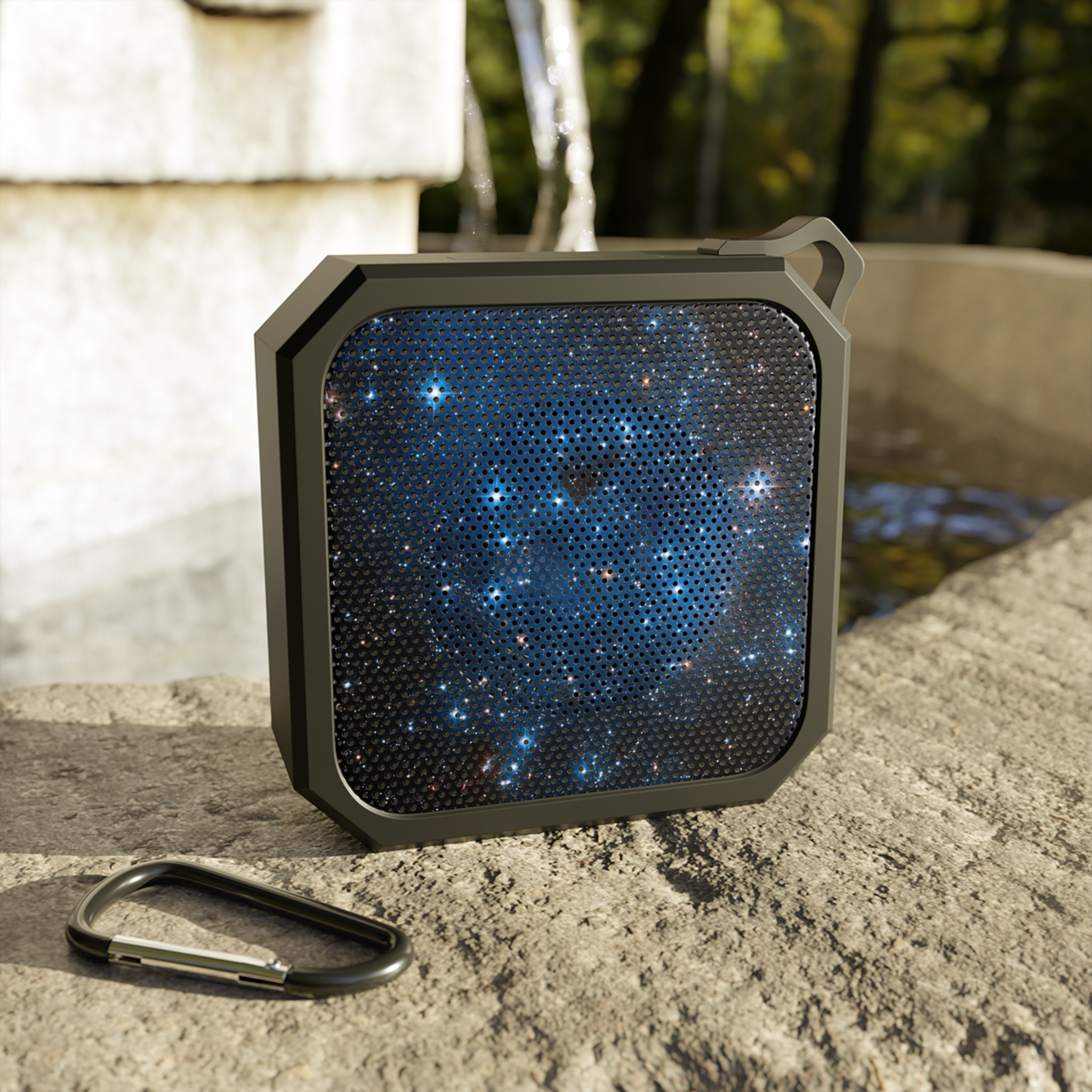 Bluetooth Speaker | NASA Blackwater Outdoor Bluetooth Speaker | Hubble Emission Nebula-Star Cluster Duo Bluetooth Speaker - Image 2