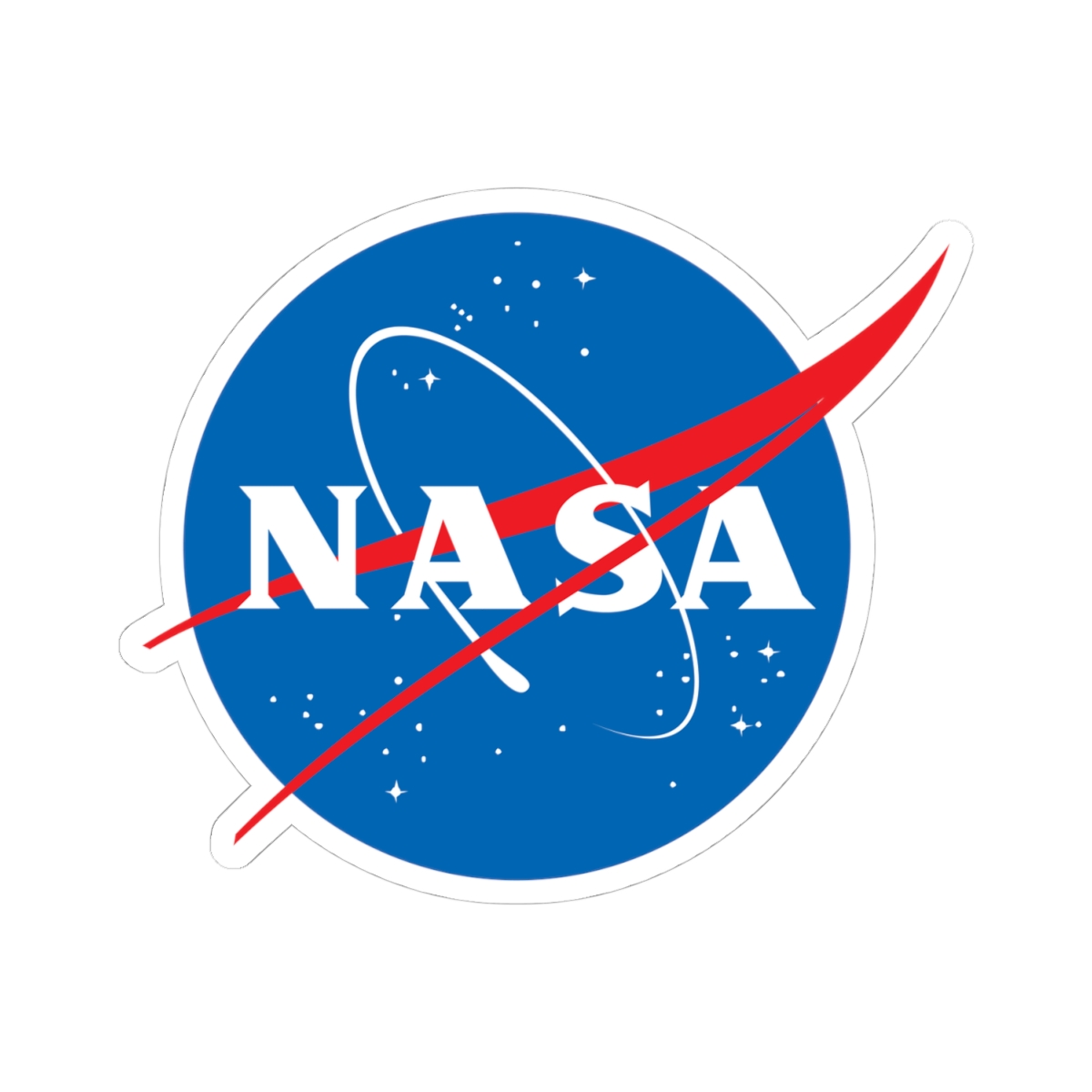 NASA Logo Kiss-Cut Sticker — Space Program Emblem Decal - Image 4