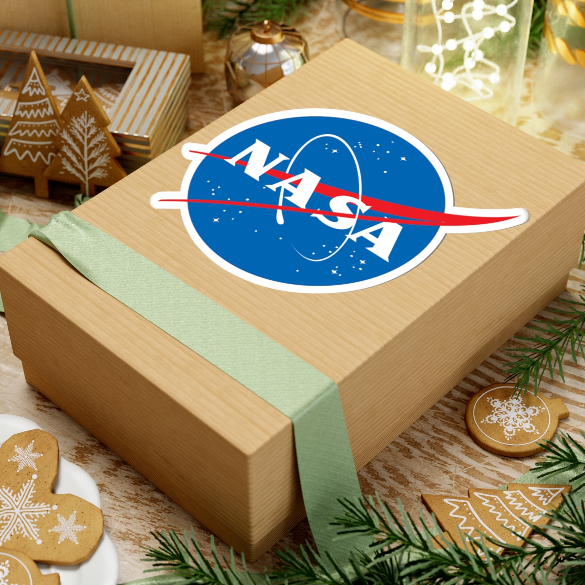 NASA Logo Kiss-Cut Sticker — Space Program Emblem Decal - Image 9