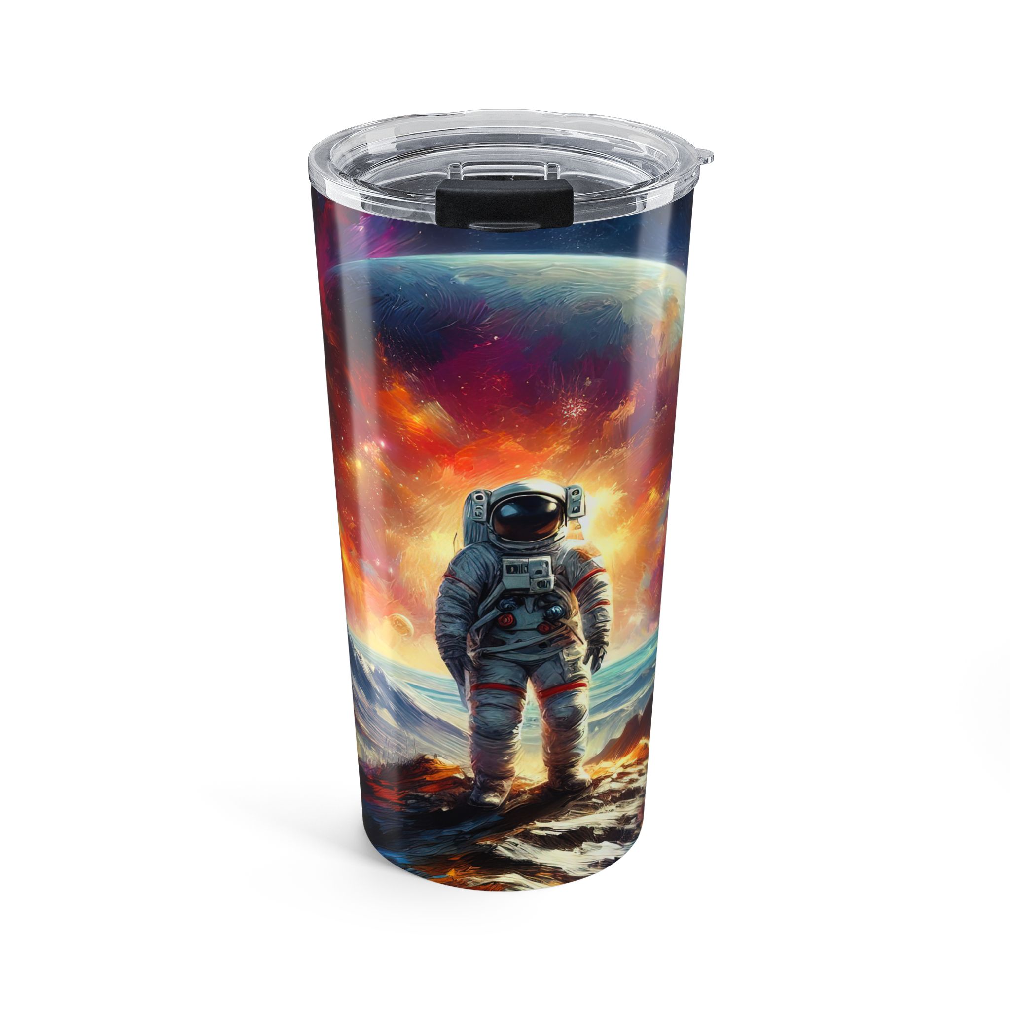 Astronaut Galaxy Tumbler — 20oz Space Travel Insulated Cup
