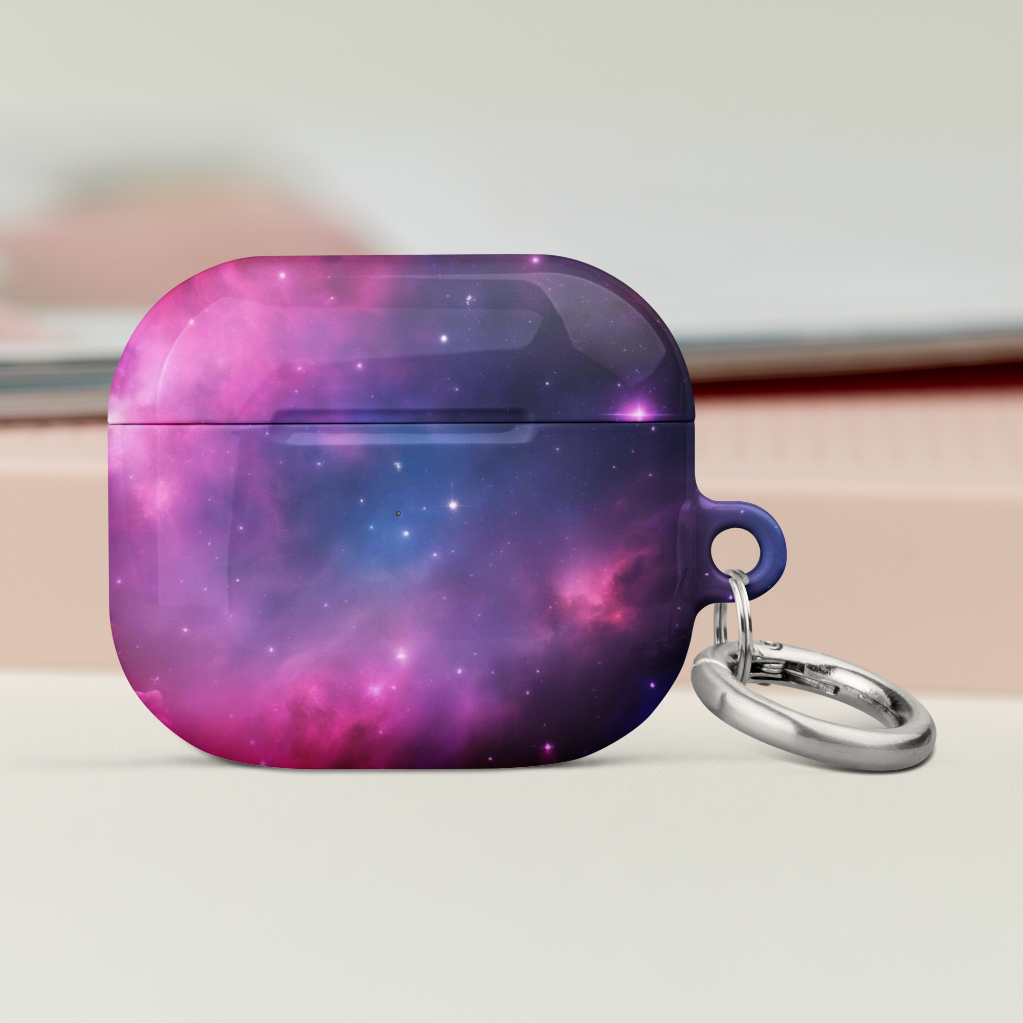 Pink Purple Nebula Space AirPods® Case | Space Airpods Case - Image 3