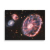 Cartwheel Galaxy Canvas | James Webb Telescope Wall Art