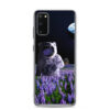Astronaut in a Lilac Field Moon Samsung Case | Clear Space Case
