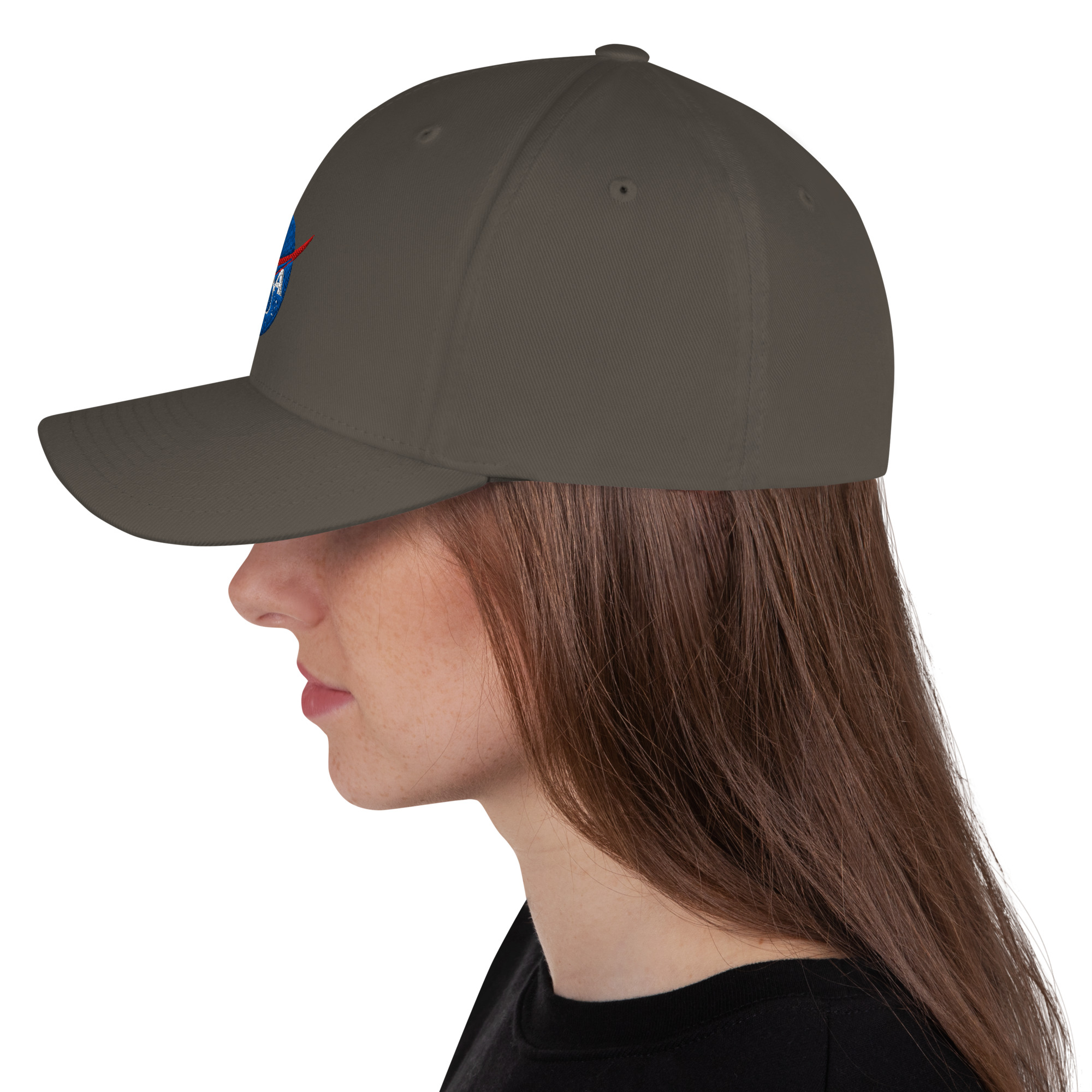 NASA Logo Hat | NASA Meatball Logo Structured Twill Cap - Image 11