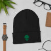 Alien UFO Cuffed Beanie | Extraterrestrial Winter Hat