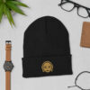 C3PO Embroidered Cuffed Beanie | Golden Droid Winter Hat