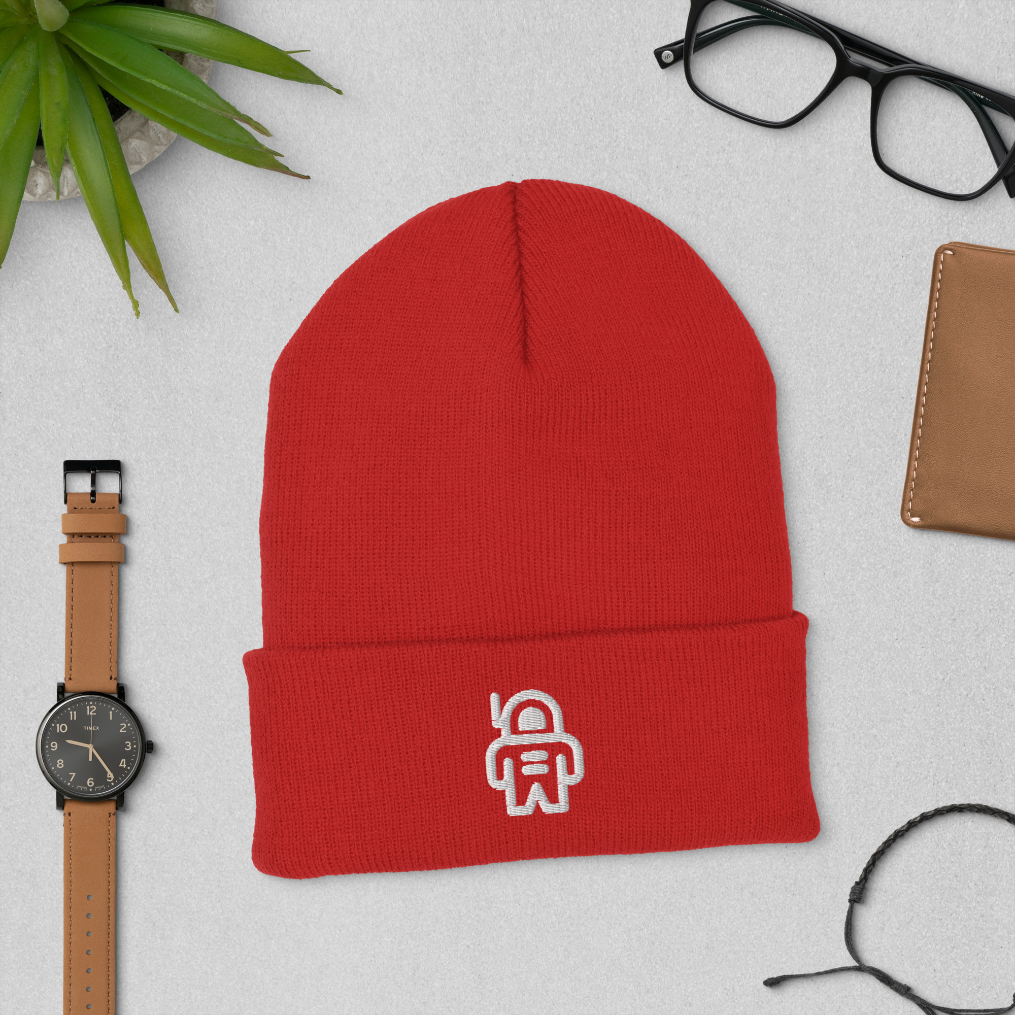 Astronaut Cuffed Beanie | Space Explorer Winter Hat - Image 5
