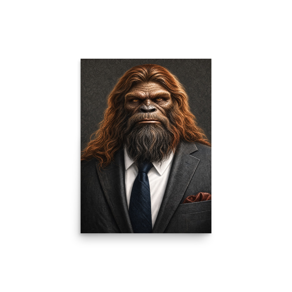Bigfoot Poster | Bigfoot in a Business Suit - Image 2