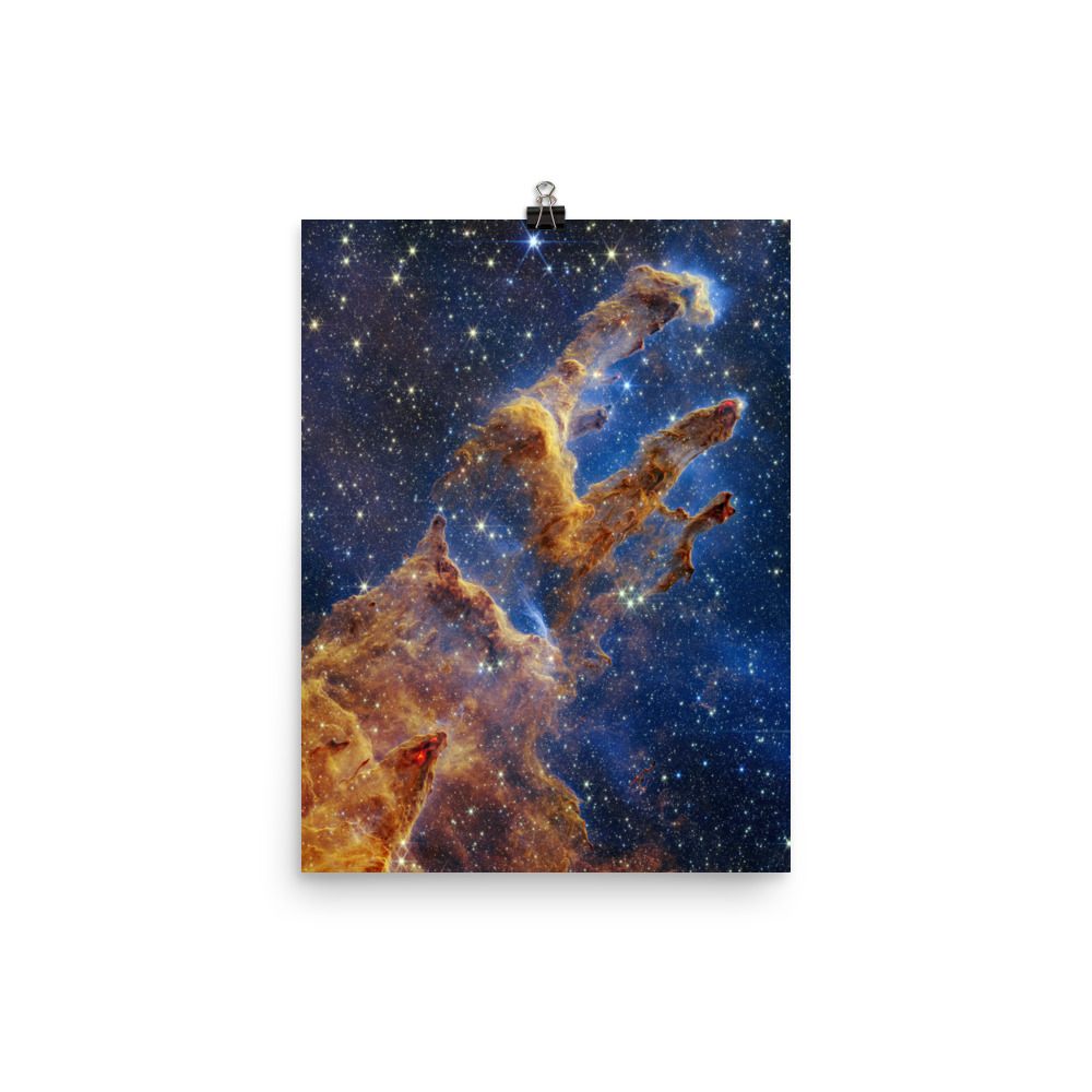 Pillars of Creation Poster | James Webb Space Telescope Print