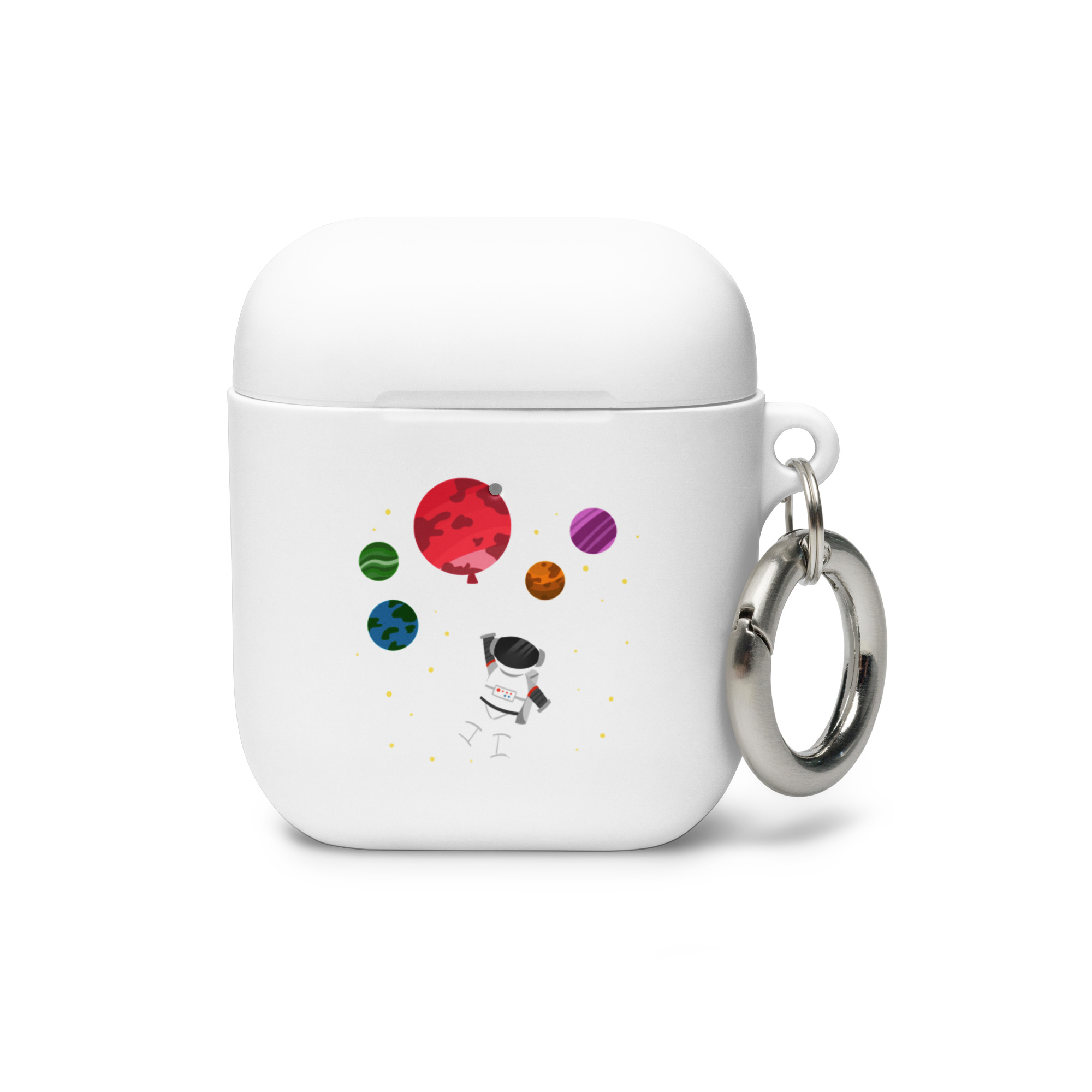 Cute Astronaut AirPods Case | Planet Balloons Space Case - Image 15