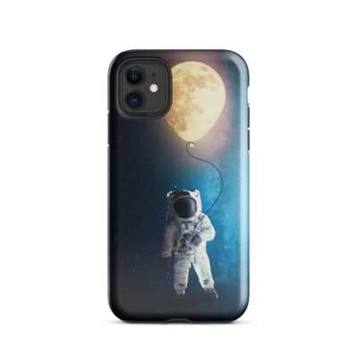 Fun Moon Balloon Astronaut iPhone Case | Tough Space Case