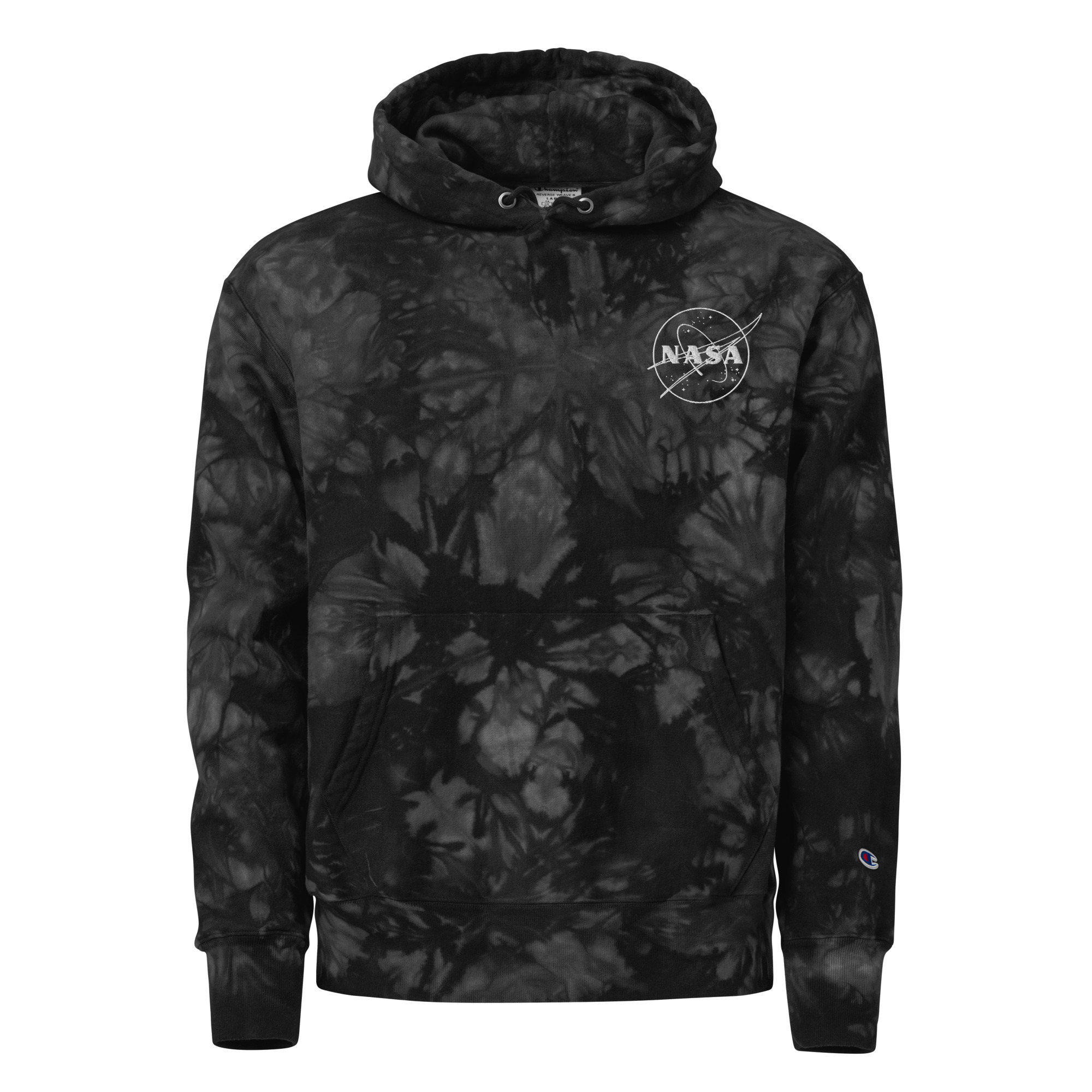 NASA Meatball Logo Tie-Dye Hoodie | Unisex Space Sweatshirt