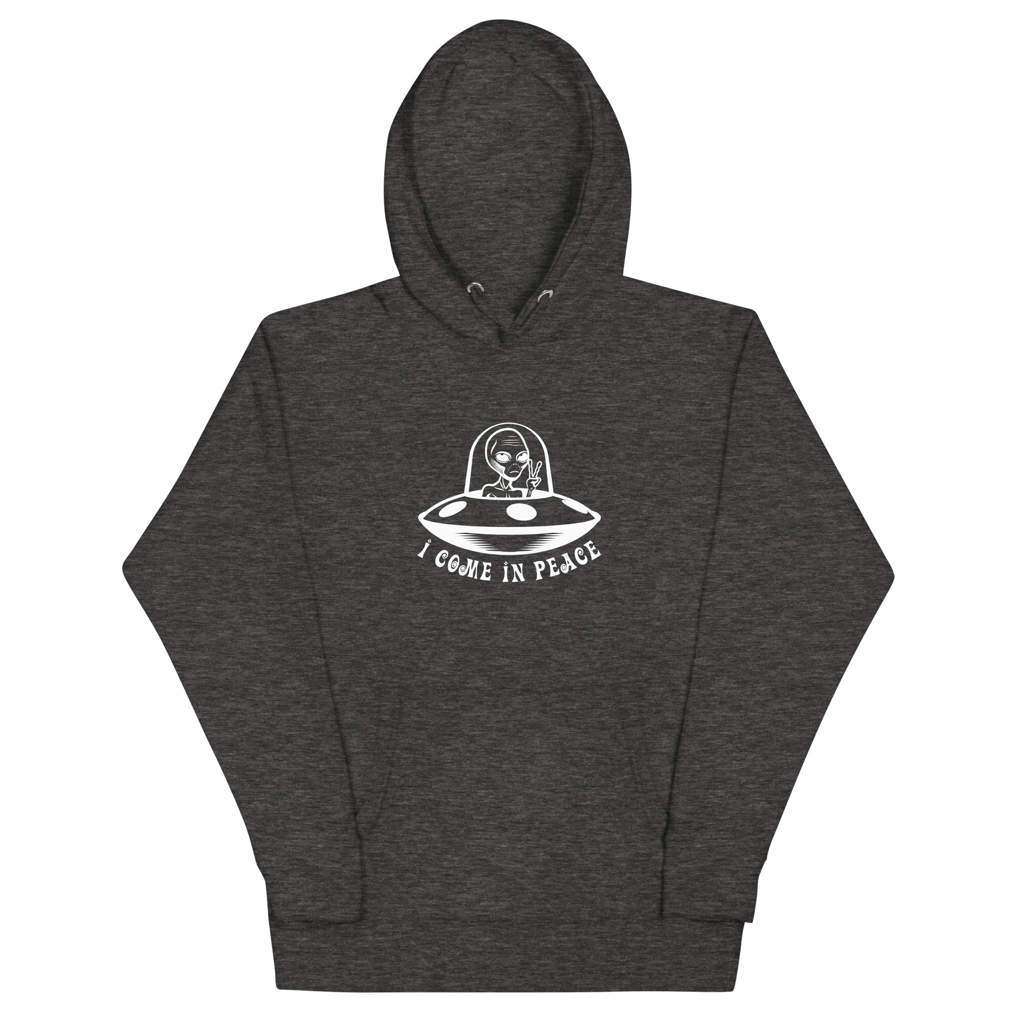 Alien Peace Unisex Hoodie | UFO Come in Peace Hoodie - Image 7