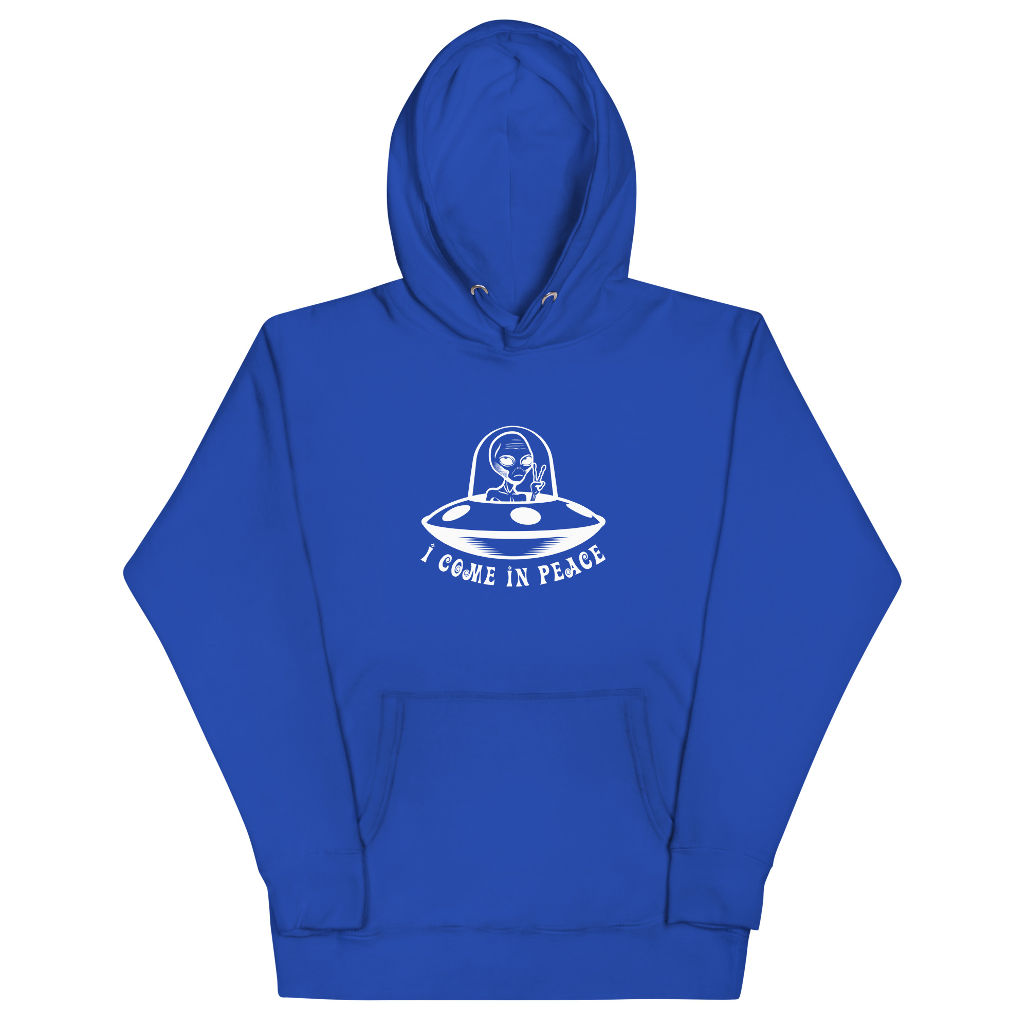 Alien Peace Unisex Hoodie | UFO Come in Peace Hoodie - Image 9