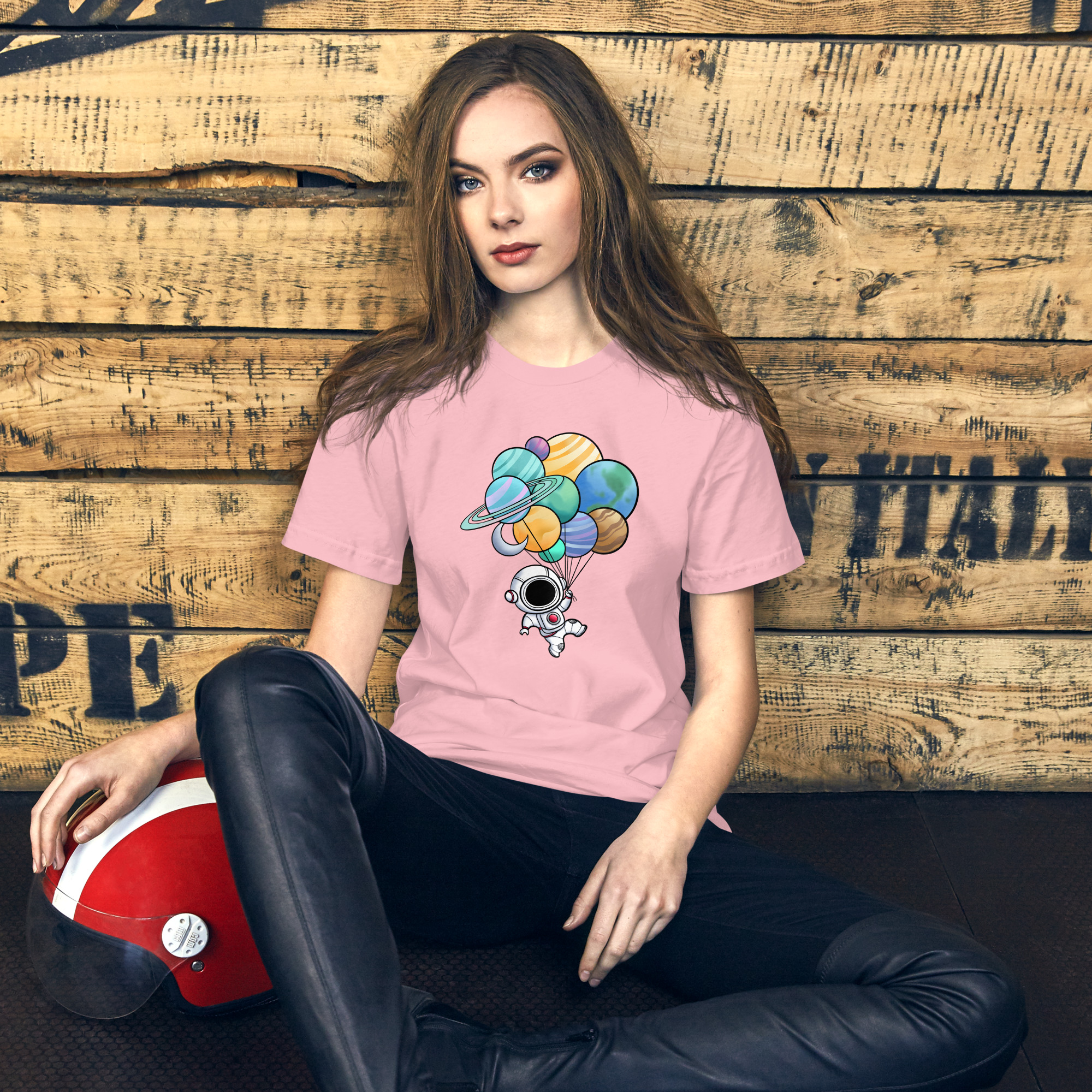 Astronaut Balloons Shirt | Astronaut Space Unisex t-shirt - Image 4