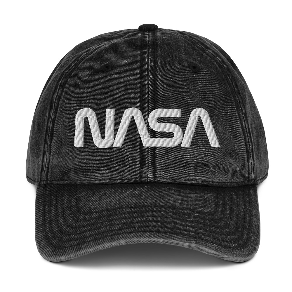 Vintage Wash NASA Hat | Embroidered Cotton Twill Cap