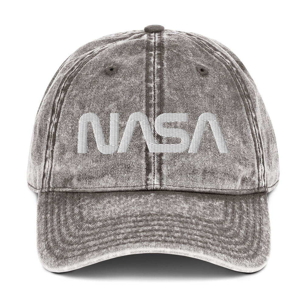 Vintage Wash NASA Hat | Embroidered Cotton Twill Cap - Image 13