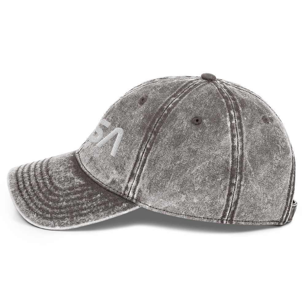 Vintage Wash NASA Hat | Embroidered Cotton Twill Cap - Image 15