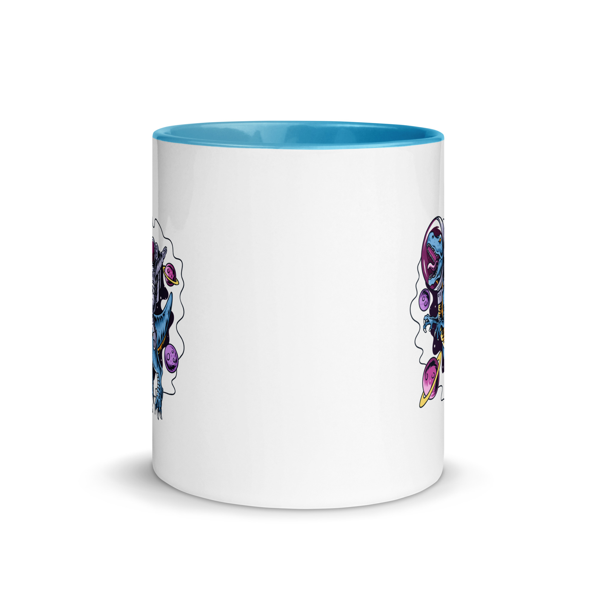 Astronaut Riding T-Rex Kids Mug | Dinosaur Space Mug - Image 12