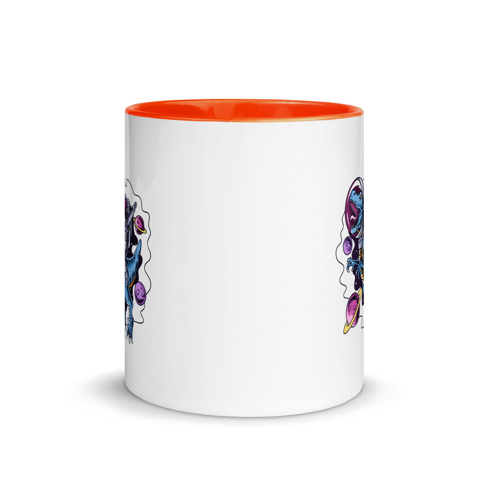 Astronaut Riding T-Rex Kids Mug | Dinosaur Space Mug - Image 9