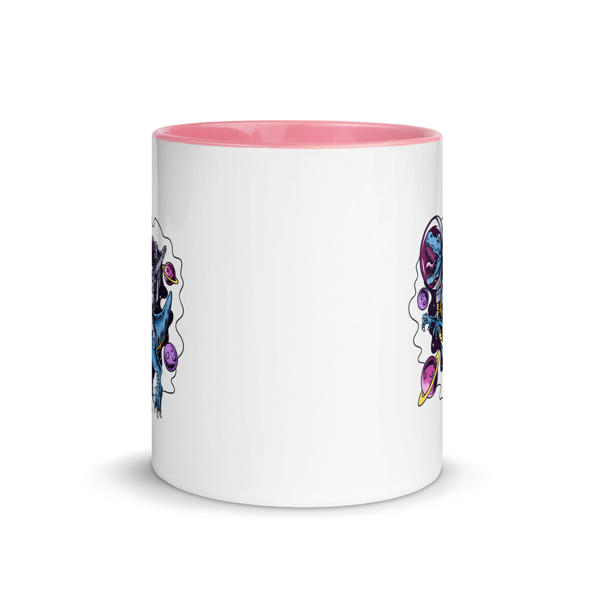 Astronaut Riding T-Rex Kids Mug | Dinosaur Space Mug - Image 15